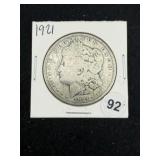 1921 Morgan Silver Dollar Coin