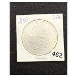 1880 UNC Morgan Silver Dollar Coin