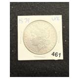 1879 UNC Morgan Silver Dollar Coin