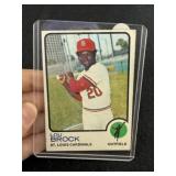 1973 Topps Lou Brock Baseball Card