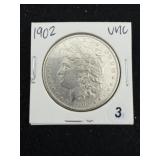 1902 UNC Morgan Silver Dollar Coin
