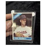 1966 Topps Jim Perry Baseball Card