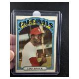 1972 Topps Lou Brock Baseball Card