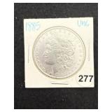 1885 UNC Morgan Silver Dollar Coin