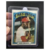 1972 Topps Lou Brock Baseball Card
