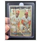 1967 Topps Lou Brock Curt Flood Baseball Card