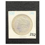 1889 UNC Morgan Silver Dollar Coin