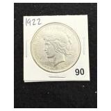1922 Peace Silver Dollar Coin