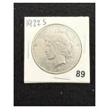 1922 S Peace Silver Dollar Coin
