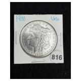 1900 UNC Morgan Silver Dollar Coin