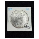 1900 UNC Morgan Silver Dollar Coin