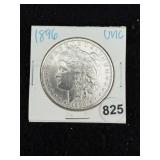 1896 UNC Morgan Silver Dollar Coin