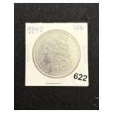 1884 O UNC Morgan Silver Dollar Coin