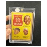 1961 Topps Home Run Leaders Baseball Card