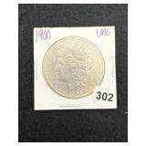 1900 UNC Morgan Silver Dollar Coin