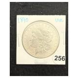 1890 UNC Morgan Silver Dollar Coin