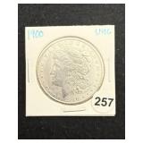 1900 UNC Morgan Silver Dollar Coin