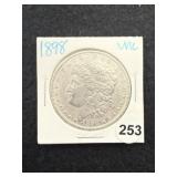 1898 UNC Morgan Silver Dollar Coin