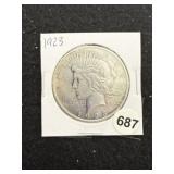 1923 Peace Silver Dollar Coin