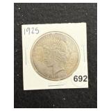 1925 Peace Silver Dollar Coin