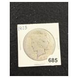 1923 Peace Silver Dollar Coin