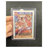 Jose Canseco Hand Signed Authentic Autograph