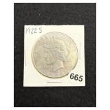 1922 S Peace Silver Dollar Coin