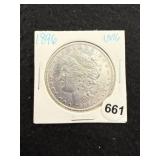 1896 UNC Morgan Silver Dollar Coin