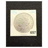 1896 UNC Morgan Silver Dollar Coin