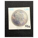 1885 UNC Morgan Silver Dollar Coin