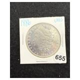 1886 UNC Morgan Silver Dollar Coin