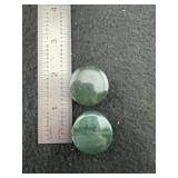Jade Ear Spools Indian Artifact Arrowhead