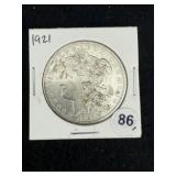 1921 Morgan Silver Dollar Coin