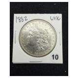 1882 UNC Morgan Silver Dollar Coin