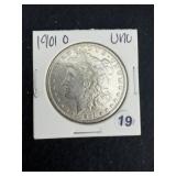 1901 O UNC Morgan Silver Dollar Coin
