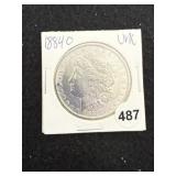 1884 O UNC Morgan Silver Dollar Coin