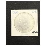 1880 UNC Morgan Silver Dollar Coin