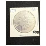 1904 UNC Morgan Silver Dollar Coin