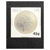 1883 O UNC Morgan Silver Dollar Coin