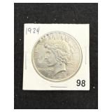 1924 Peace Silver Dollar Coin