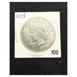 1923 Peace Silver Dollar Coin