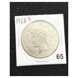 1923 S Peace Silver Dollar Coin