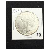 1923 S Peace Silver Dollar Coin