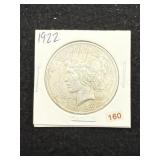 1922 Peace Silver Dollar Coin