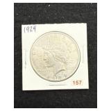 1924 Peace Silver Dollar Coin
