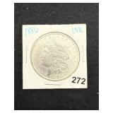 1886 UNC Morgan Silver Dollar Coin