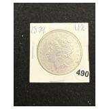 1879 UNC Morgan Silver Dollar Coin