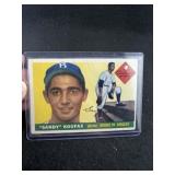 1955 Topps Sandy Koufax Rookie Baseball Card very