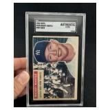 1956 Topps Mickey Mantle Baseball Card Gray Back