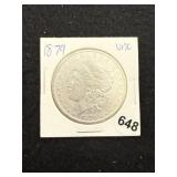 1879 UNC Morgan Silver Dollar Coin